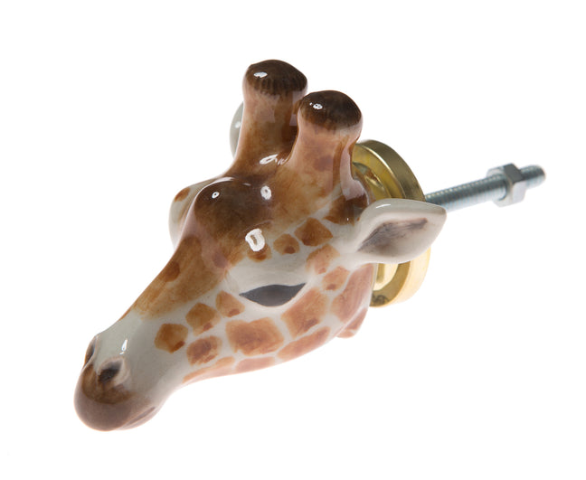 and mary Giraffe Head Doorknob