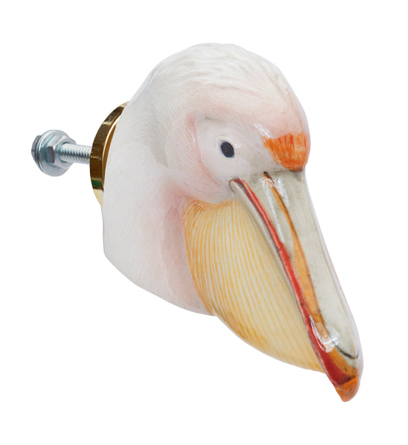 and mary Pelican Head Doorknob