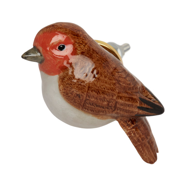 and Mary Perching Robin Doorknob