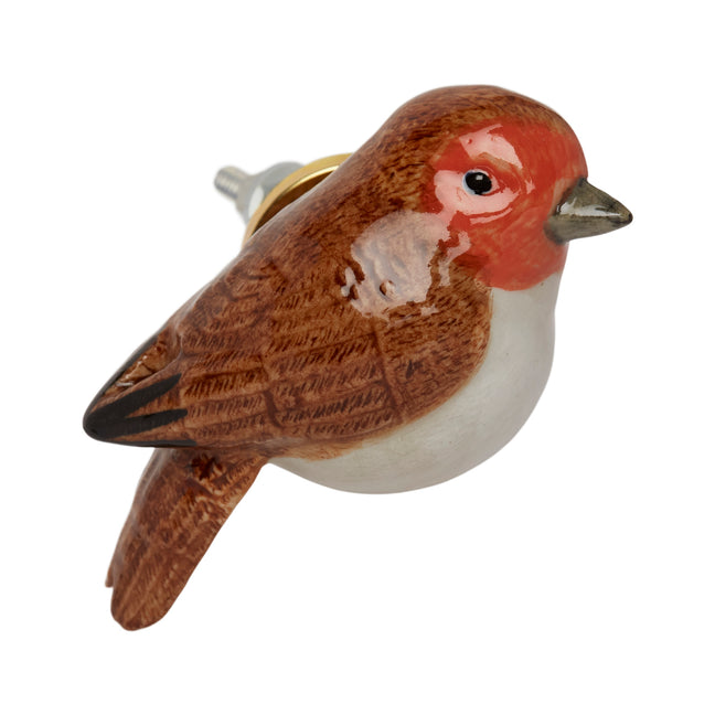 and mary Perching Robin Doorknob