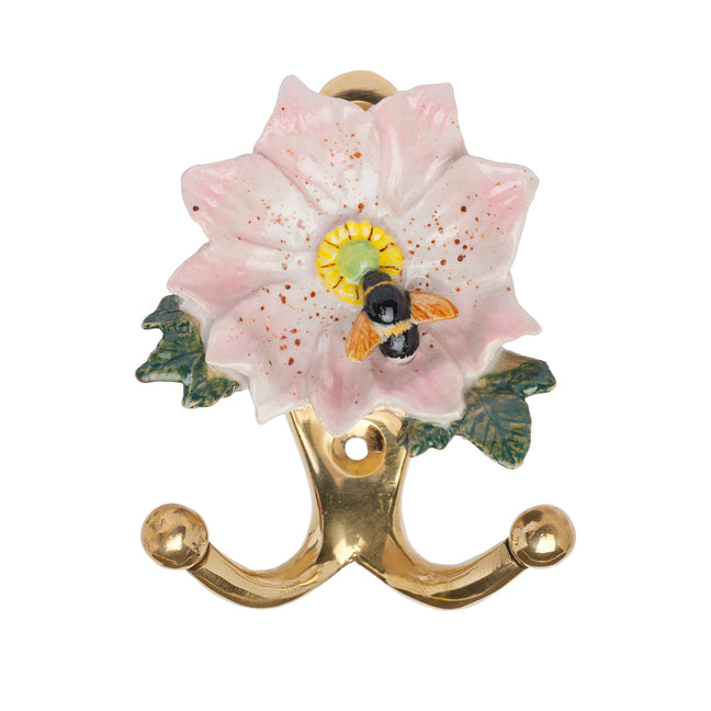 and mary Pink Flower Hook