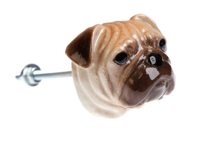 and mary Pug Head Doorknob