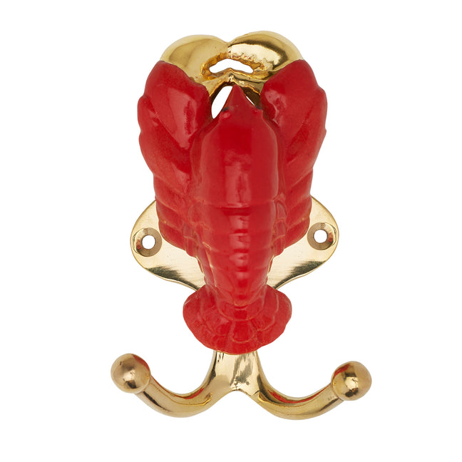and mary Red & Gold Lobster Hook