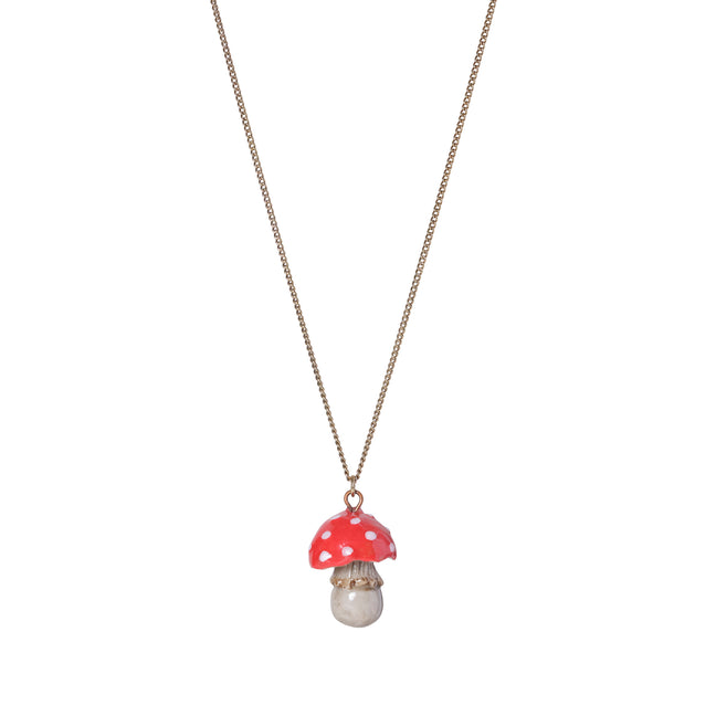 and mary Red Toadstool Necklace