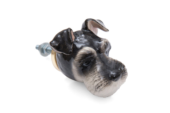 and mary Schnauzer Doorknob