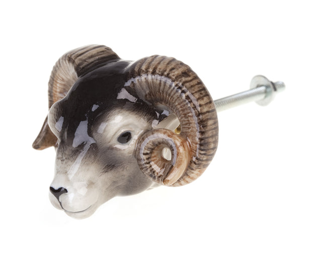 and mary Sheep Head Doorknob