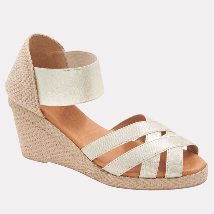 André Assous Adin Elastic Espadrille Wedge