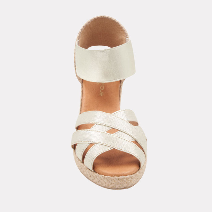 André Assous Adin Elastic Espadrille Wedge