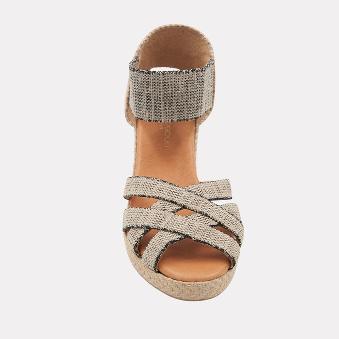 André Assous Adin Linen Espadrille Wedge