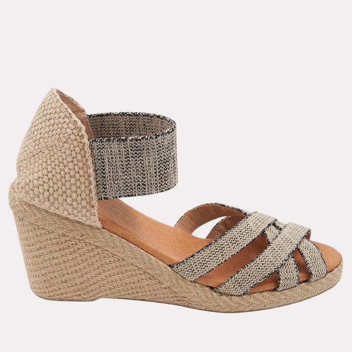 andré assous Adin Linen Espadrille Wedge
