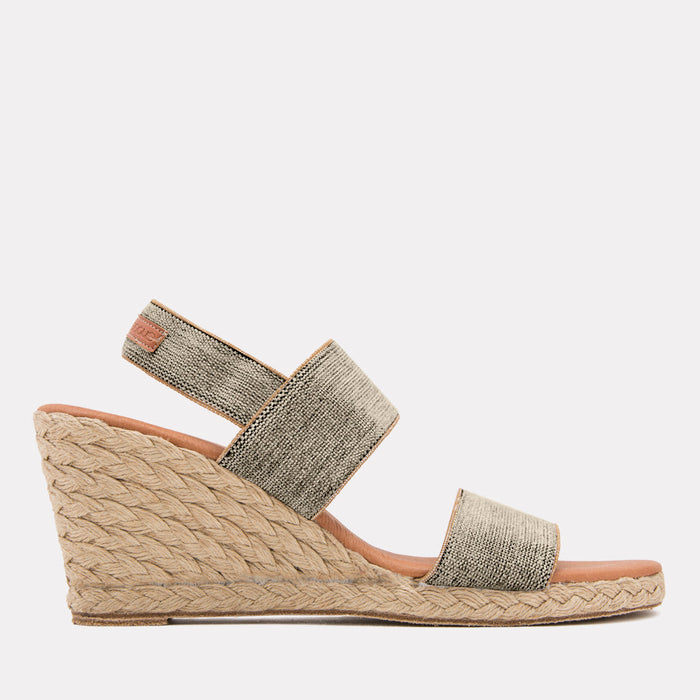 André Assous Allison Linen Espadrille Wedge