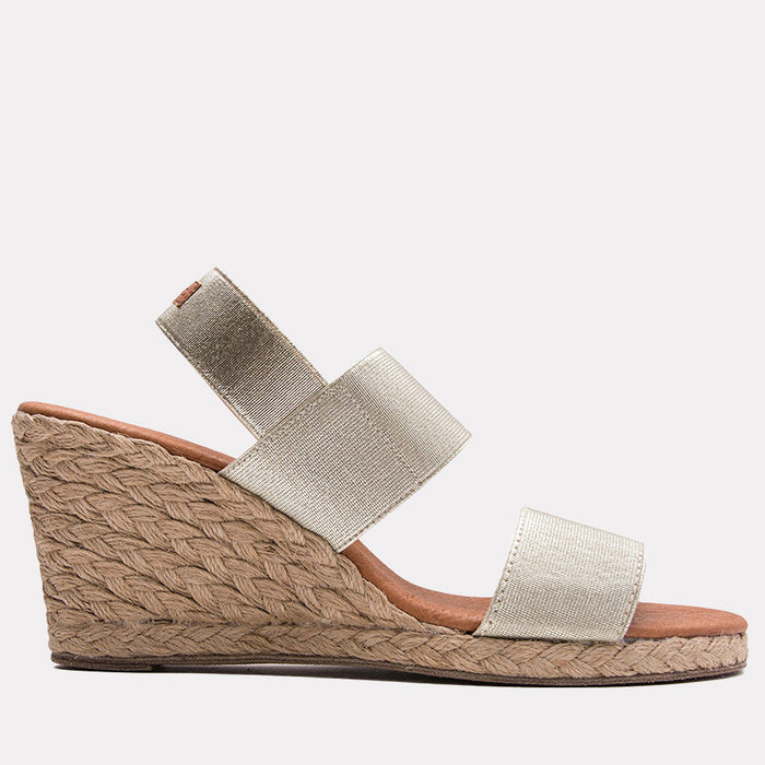 andré assous Allison Metallic Espadrille Wedge