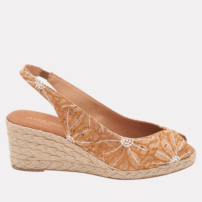 André Assous Audrey Cork Espadrille Wedge