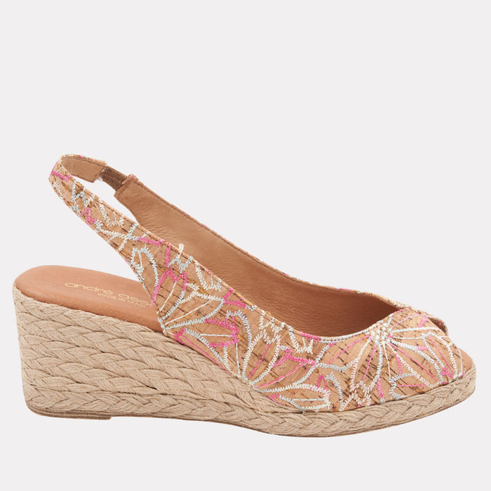andré assous Audrey Cork Espadrille Wedge