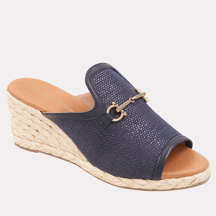 André Assous Nomi Raffia Espadrille Wedge