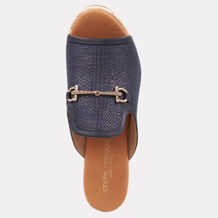 André Assous Nomi Raffia Espadrille Wedge