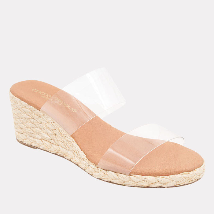 André Assous Nori Vinyl Espadrille Wedge