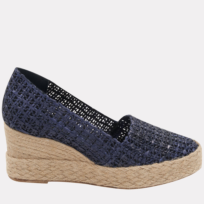 André Assous Patti Woven Raffia Espadrille Wedge