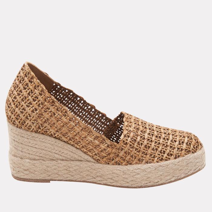 André Assous Patti Woven Raffia Espadrille Wedge