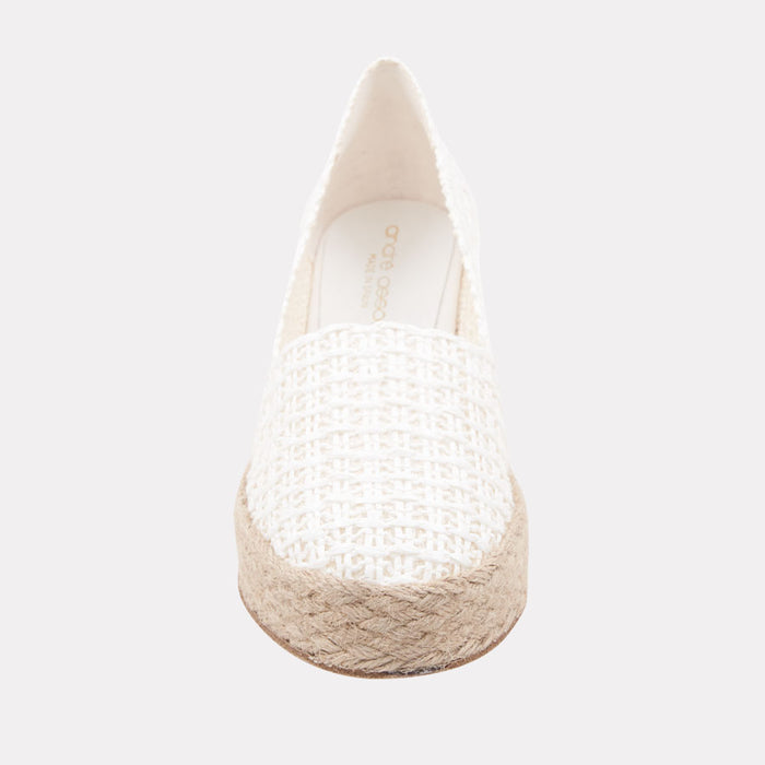 André Assous Patti Woven Raffia Espadrille Wedge