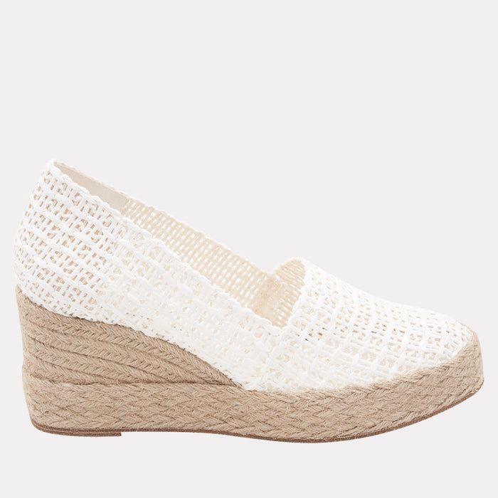 andré assous Patti Woven Raffia Espadrille Wedge