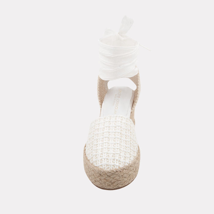 André Assous Payton Woven Raffia Espadrille Wedge