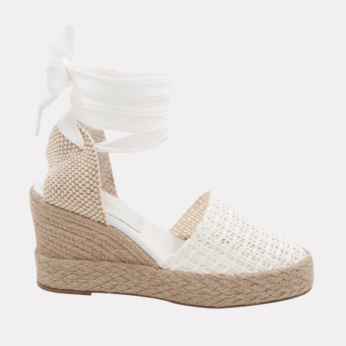 andré assous Payton Woven Raffia Espadrille Wedge
