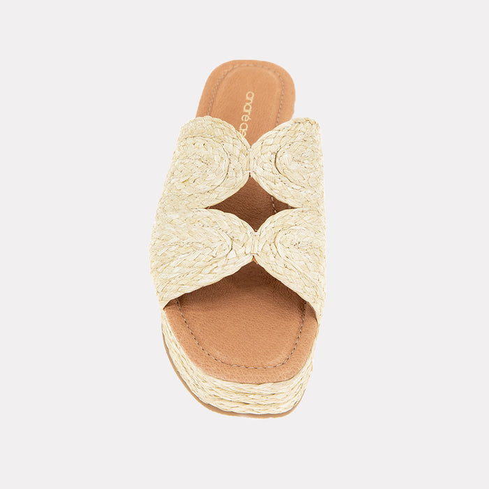 André Assous Serene Raffia Espadrille Wedge