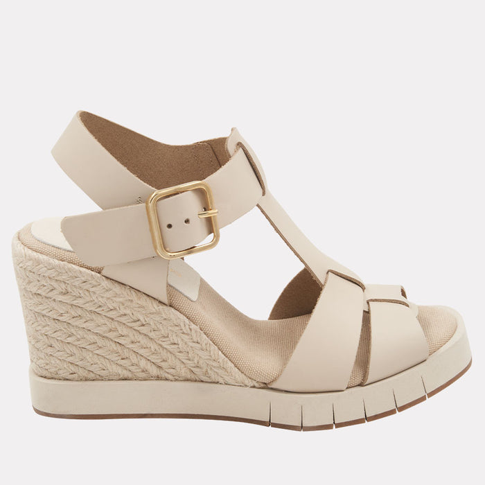 André Assous Farami Sole Motion Leather Espadrille Wedge