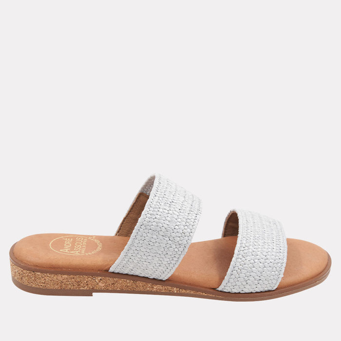 André Assous Galia Stretch Raffia Featherweights™ Sandal