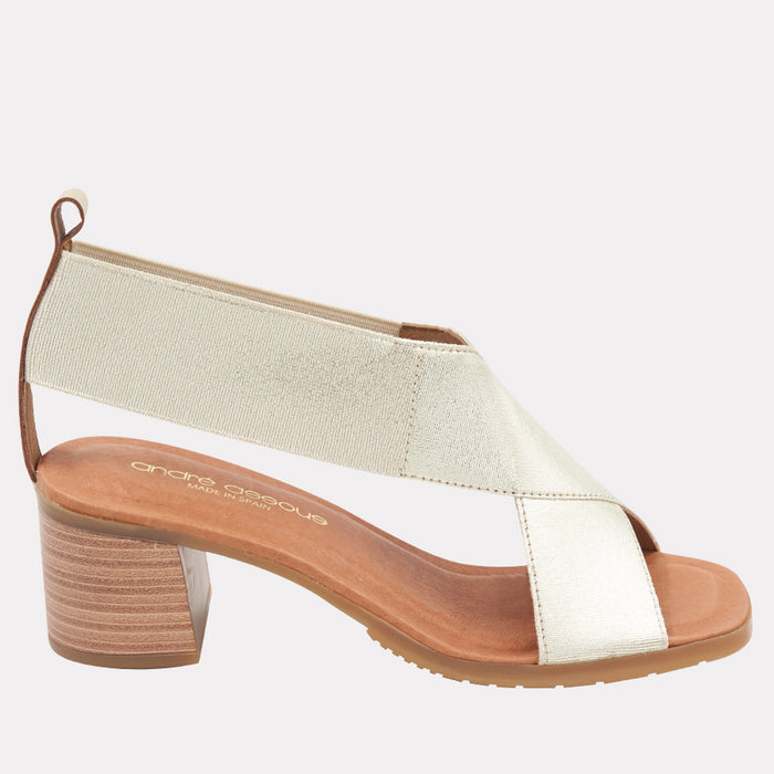 André Assous Naira Stretch Raffia Featherweights Heel
