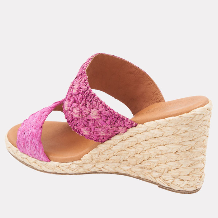 André Assous Nolita Braided Raffia Espadrille Wedge