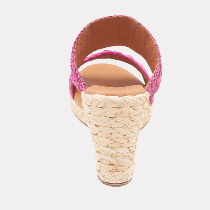 André Assous Nolita Braided Raffia Espadrille Wedge
