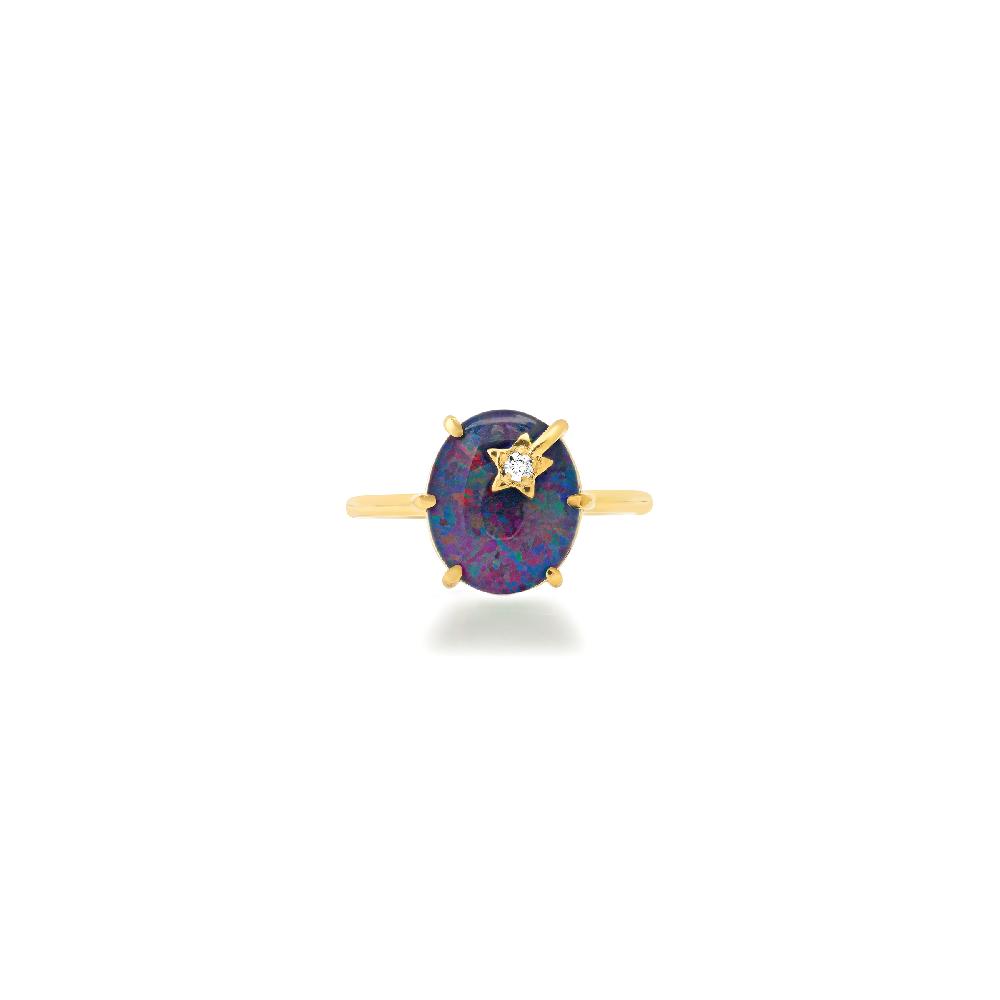 andrea fohrman Mini Galaxy Australian Opal Ring