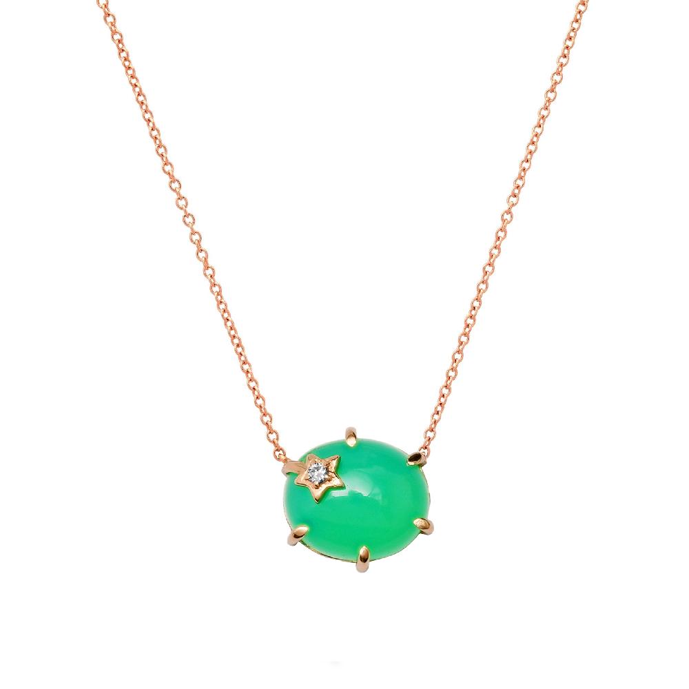 Andrea Fohrman Mini Galaxy Chrysoprase Necklace
