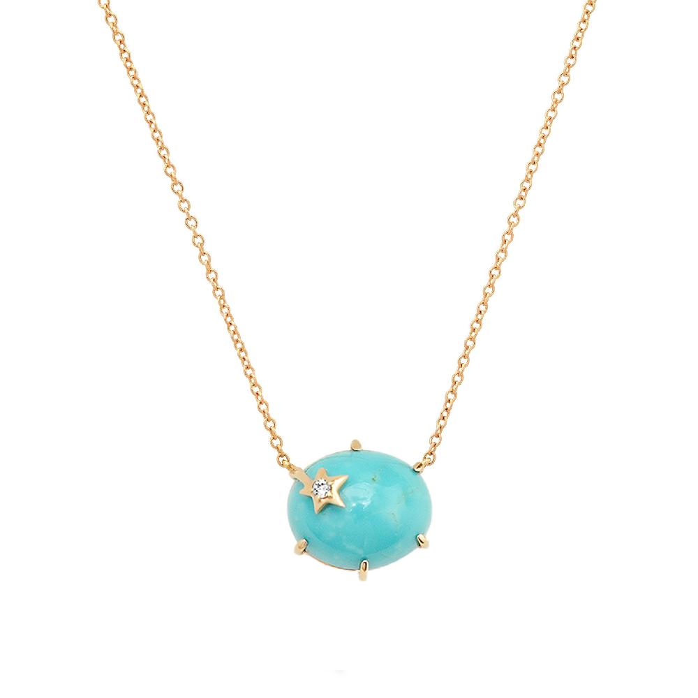 andrea fohrman Mini Galaxy Turquoise Necklace