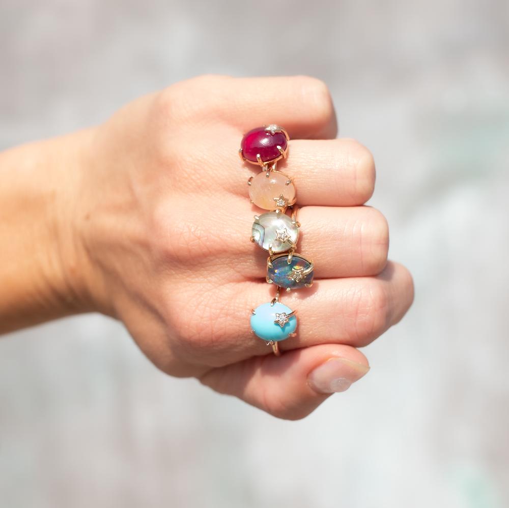 Andrea Fohrman Mini Galaxy Turquoise Ring