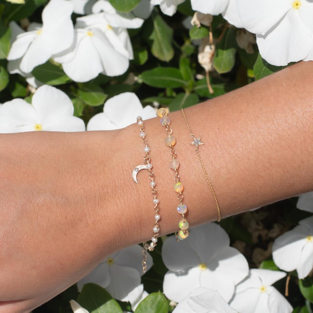 Andrea Fohrman Opal Beaded Wire-To-Wire Bracelet