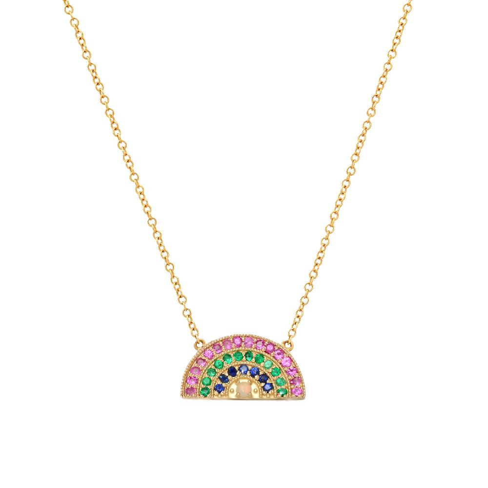 andrea fohrman Perfect Primary Sapphire Rainbow Necklace