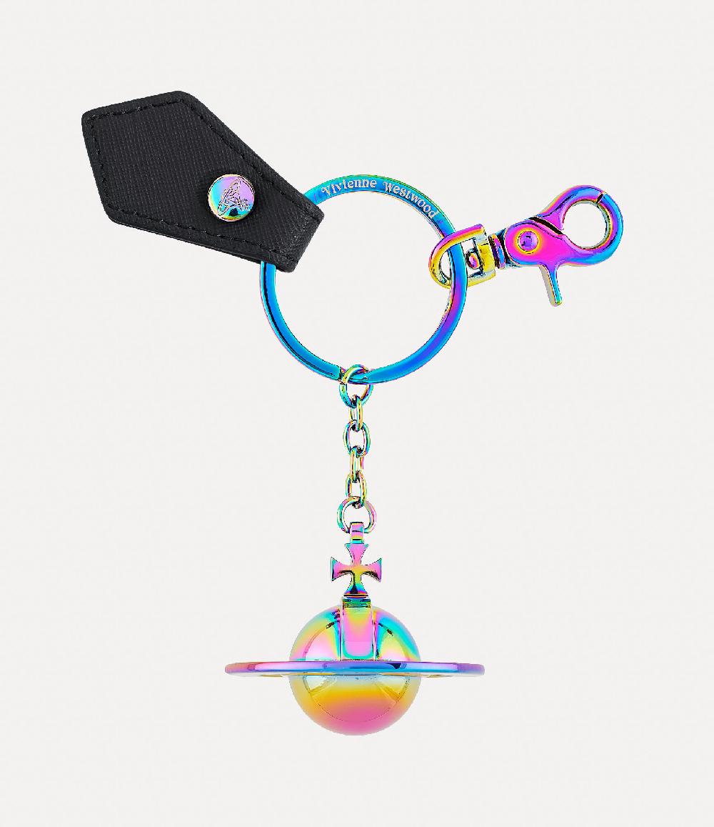 andreas kronthaler for vivienne westwood 3D Orb Keyring BLACK SAFFIANO