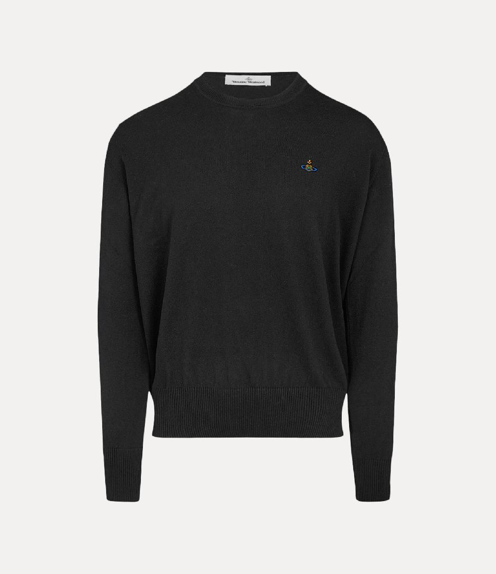 andreas kronthaler for vivienne westwood Alex Round Neck Sweater BLACK