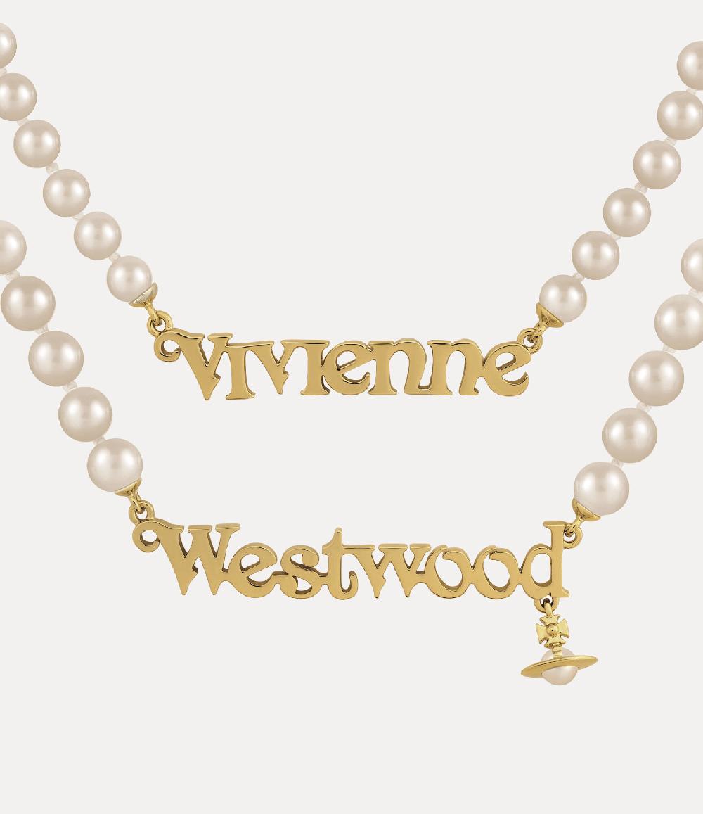 Andreas Kronthaler For Vivienne Westwood Amelia Necklace GOLD / CREAM Pearl
