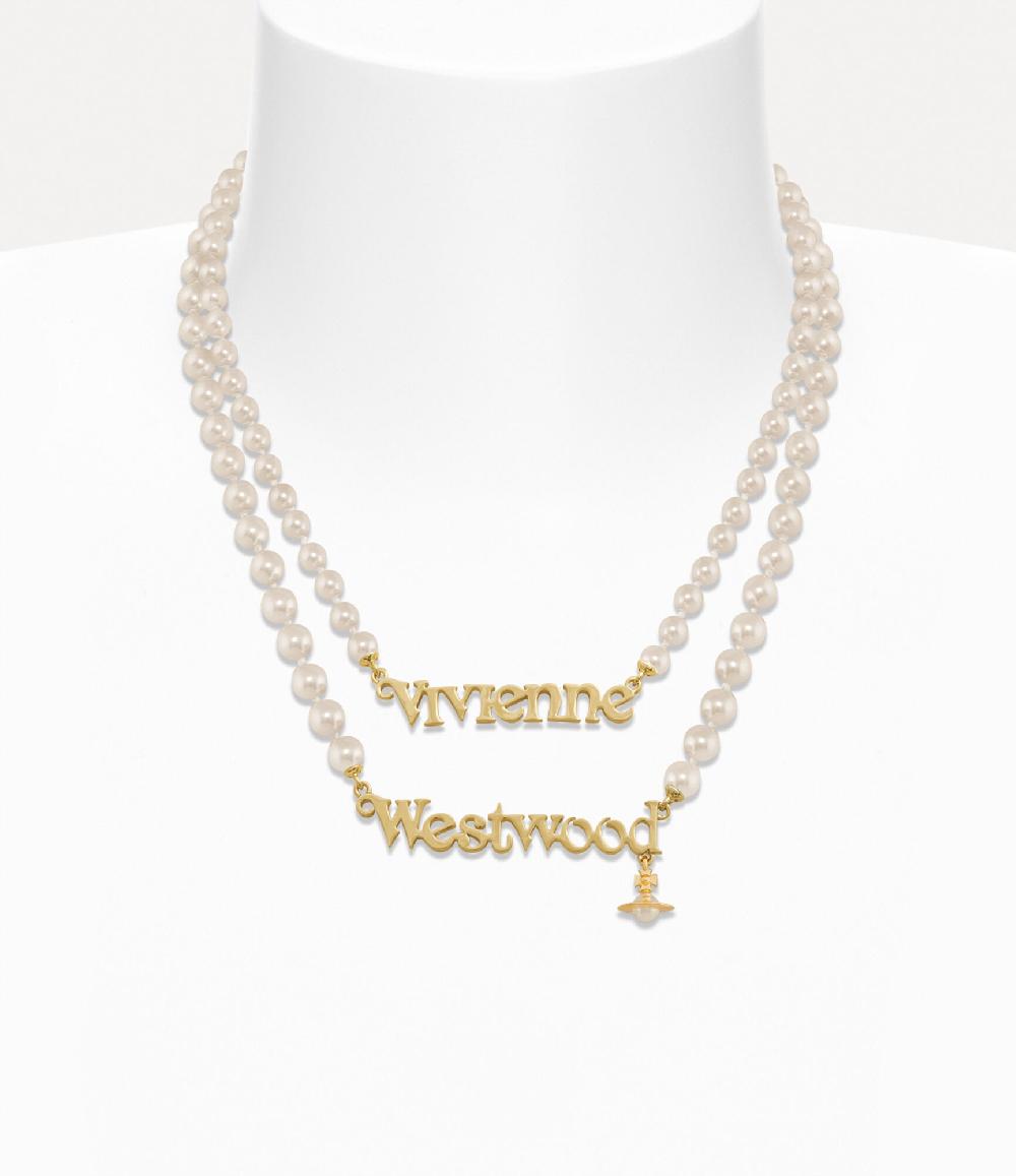 andreas kronthaler for vivienne westwood Amelia Necklace GOLD / CREAM Pearl