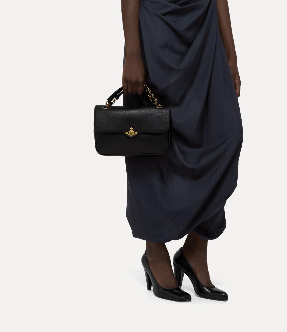 Andreas Kronthaler For Vivienne Westwood Anita Medium Shoulder Bag BLACK