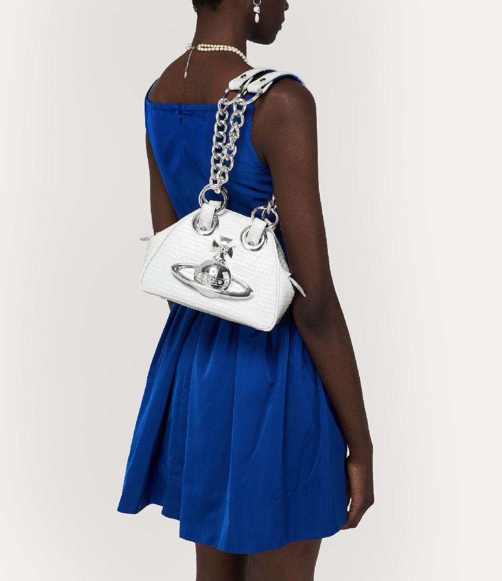 Andreas Kronthaler For Vivienne Westwood Archive Orb Chain Handbag WHITE