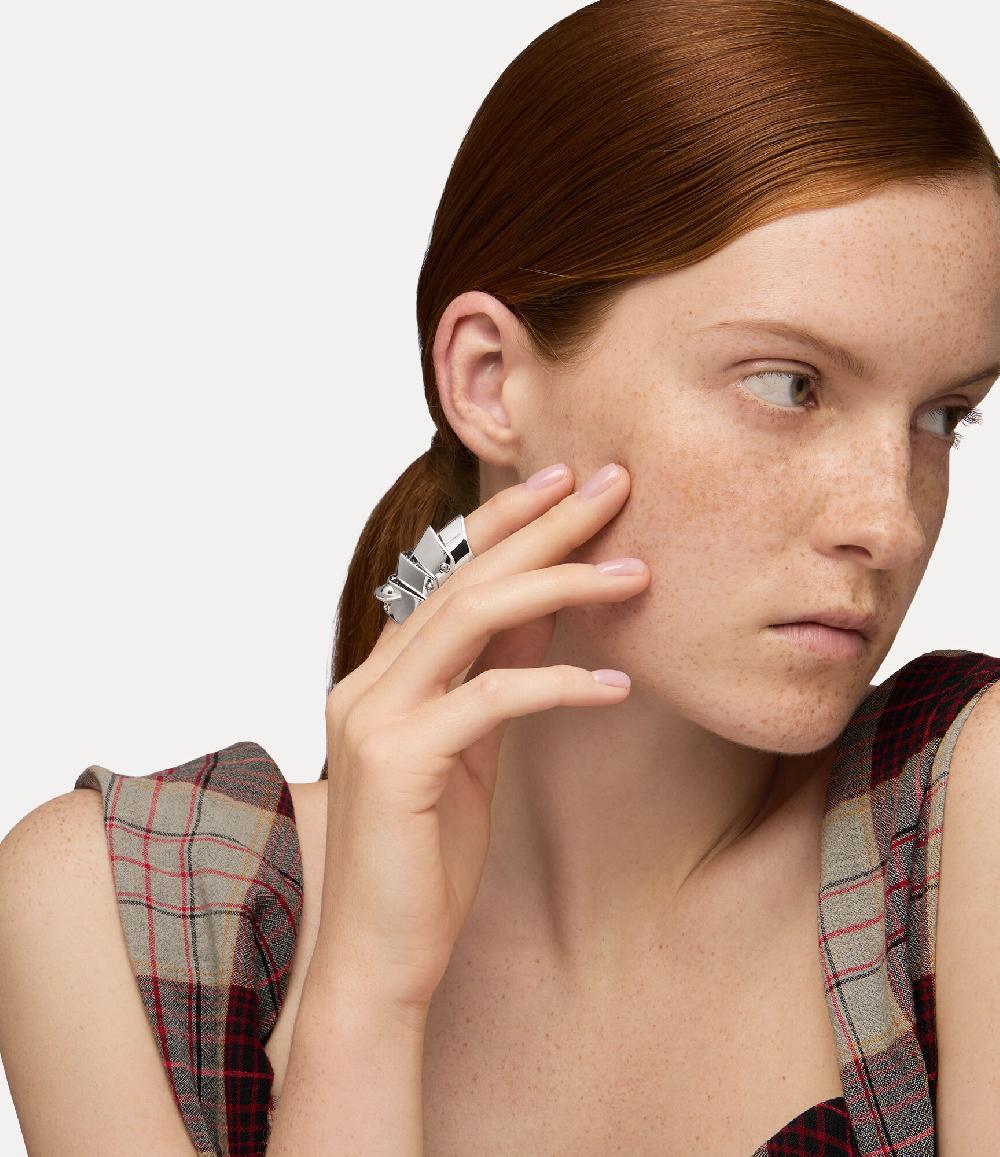 Andreas Kronthaler For Vivienne Westwood Armour Ring PLATINUM