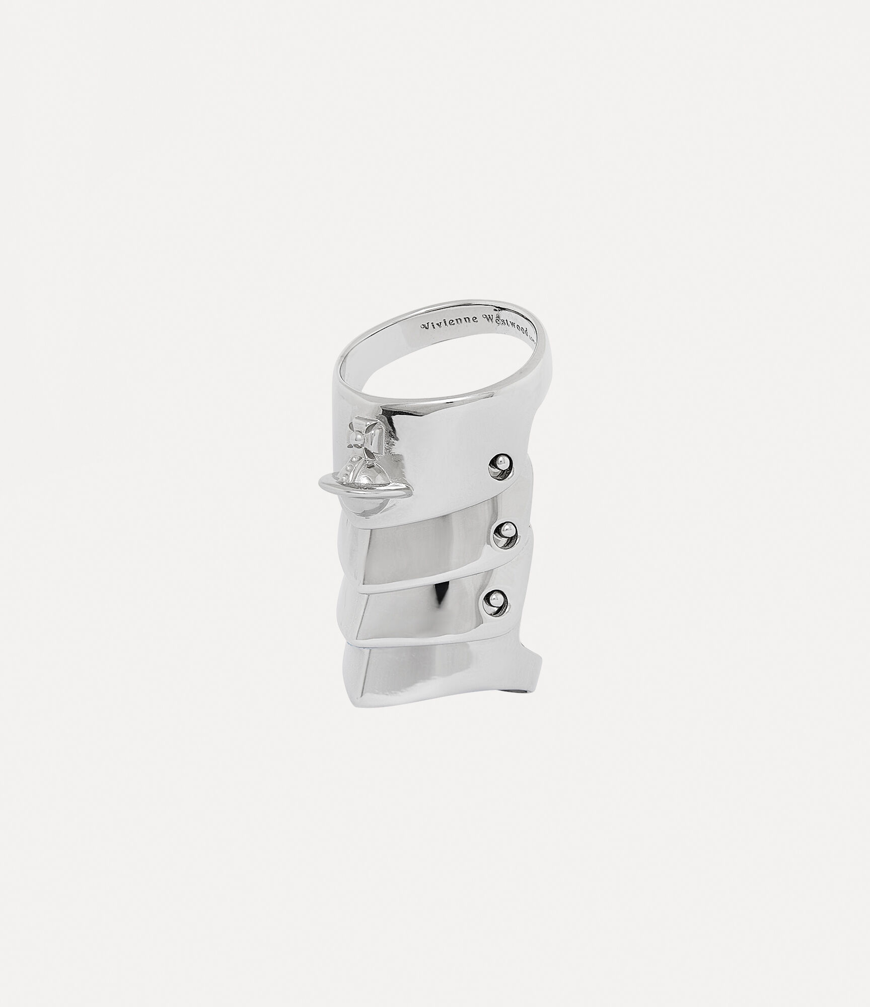 andreas kronthaler for vivienne westwood Armour Ring PLATINUM