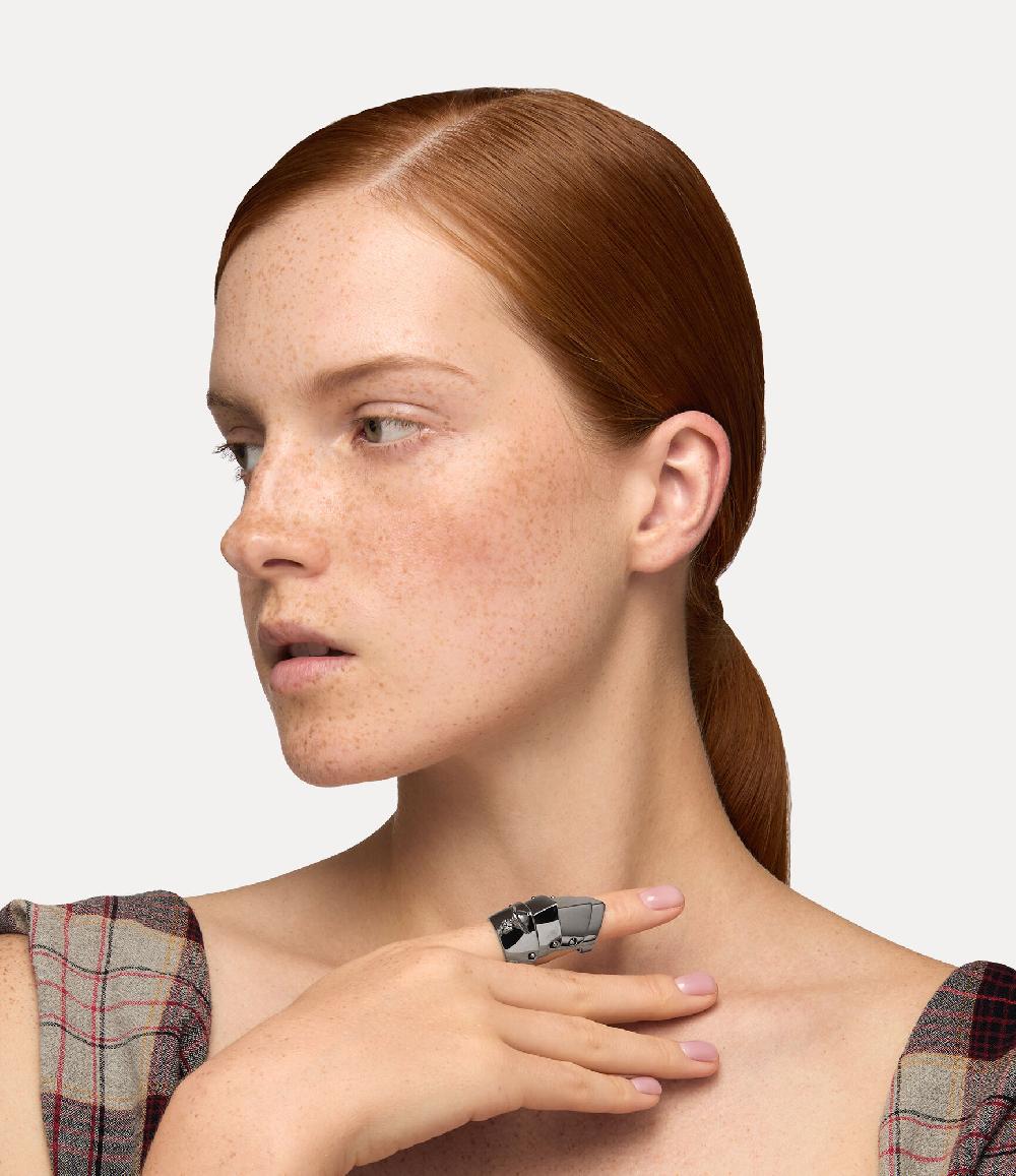 Andreas Kronthaler For Vivienne Westwood Armour Ring RUTHENIUM
