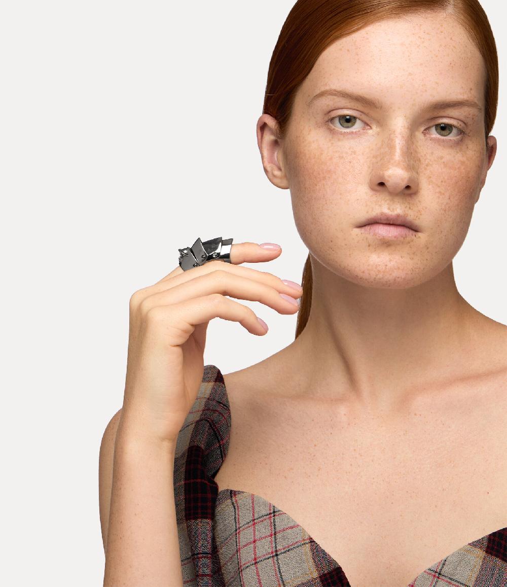 Andreas Kronthaler For Vivienne Westwood Armour Ring RUTHENIUM