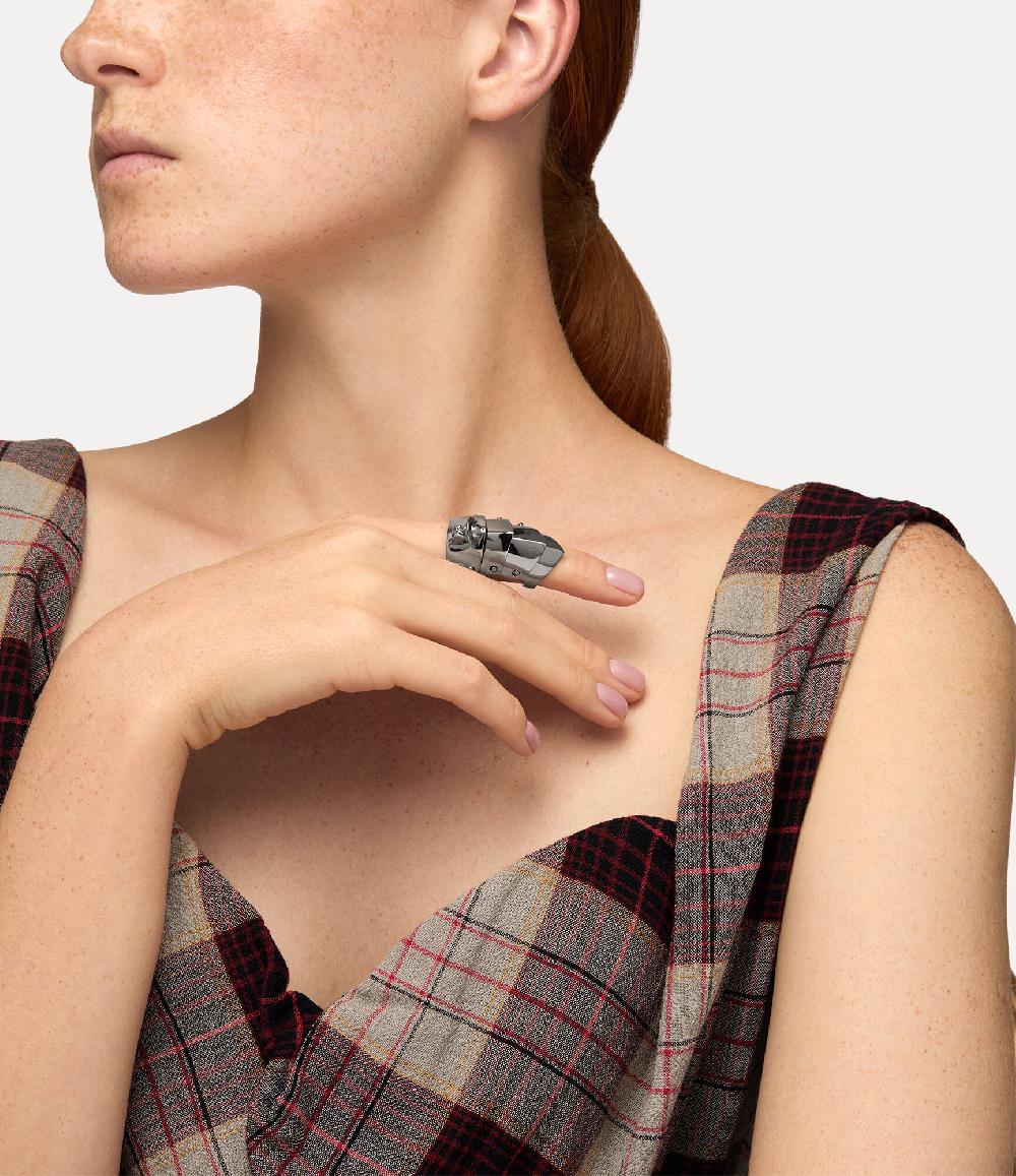 Andreas Kronthaler For Vivienne Westwood Armour Ring RUTHENIUM